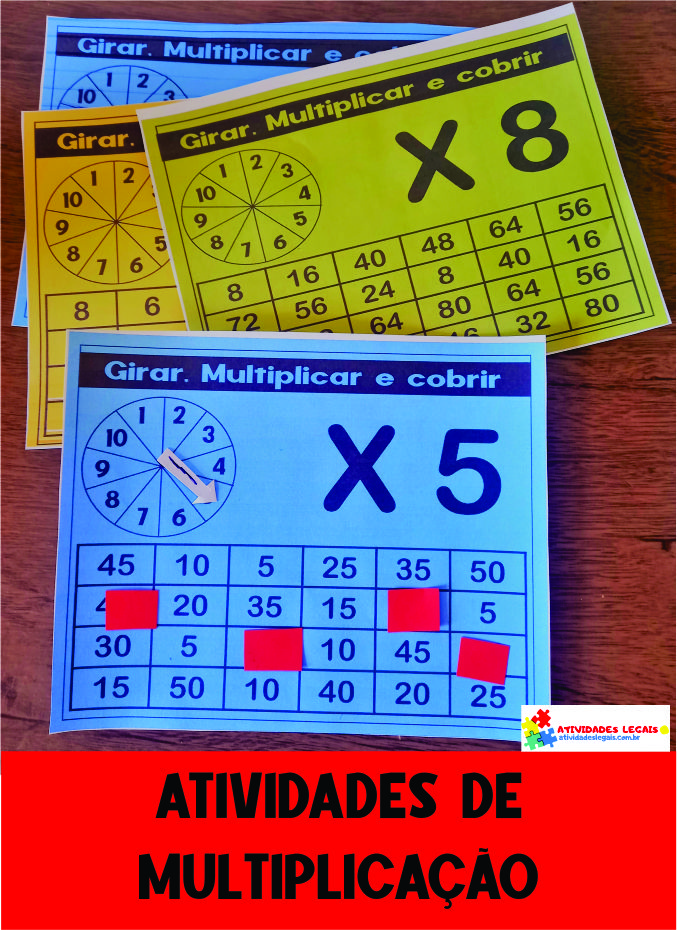 JOGO DA MULTIPLICAÇÃO E DIVISÃO - COMO FAZER E JOGAR?